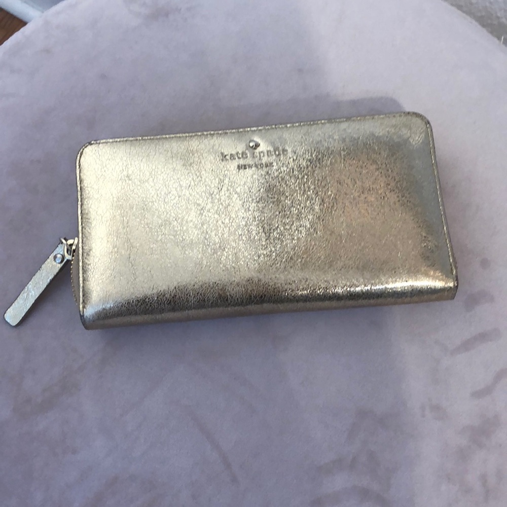 Glitter Gold Kate Spade Wallet